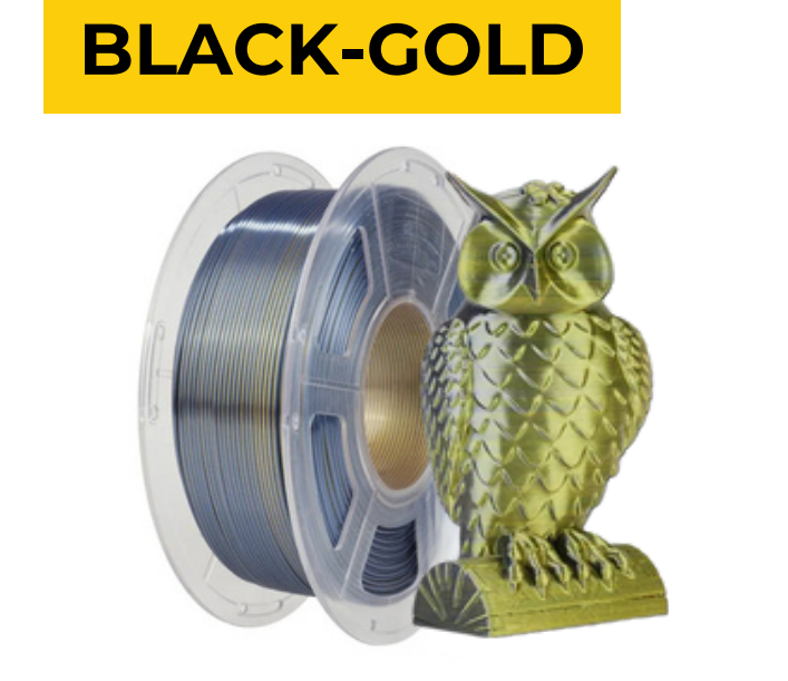 Black-Gold Dual Color Silk PLA+