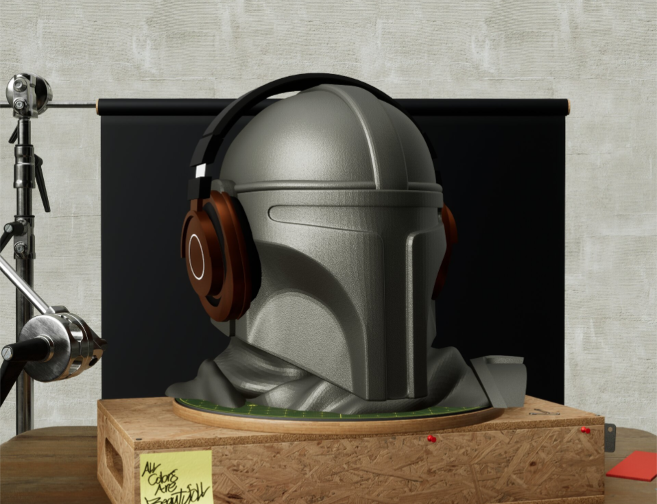 Headphone Stand - The Mandolorean by SolidForms ( )