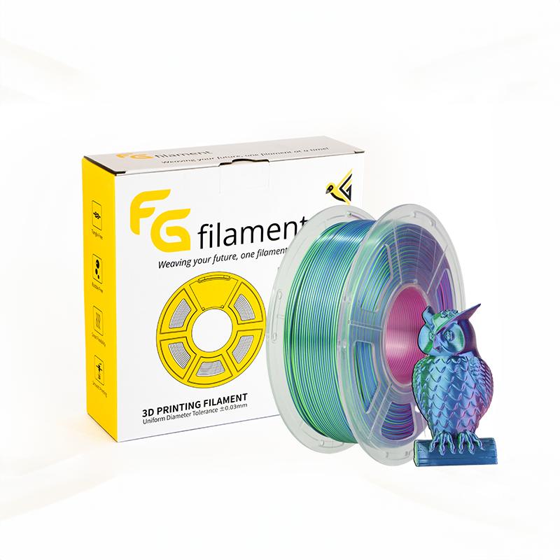 Blue-Green-Purple Tri Color Silk PLA+