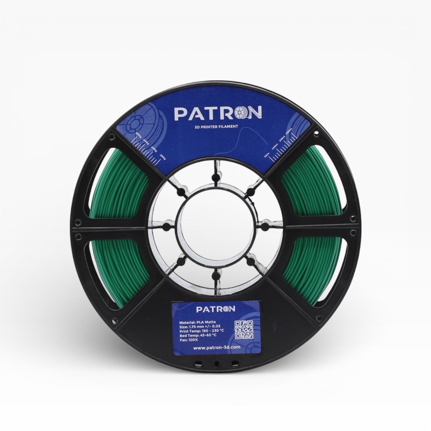 Patron Matte PLA 3D Printer Filament — Emerald Green