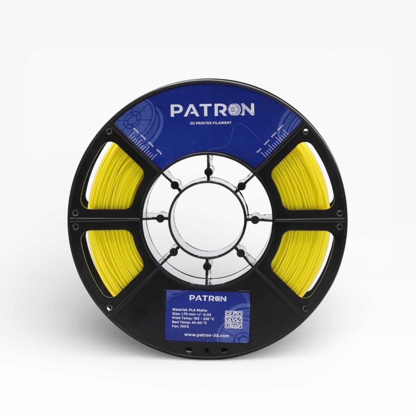Patron Matte PLA 3D Printer Filament — Yellow