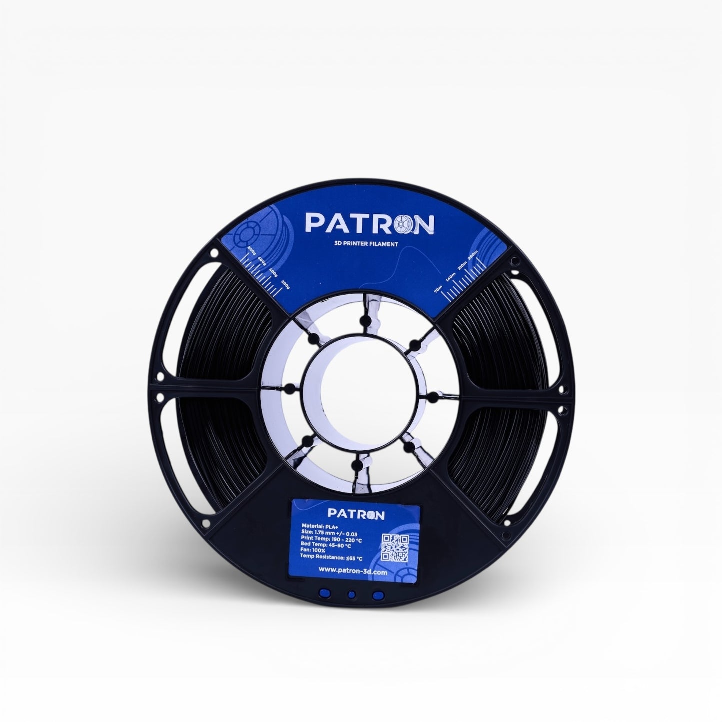 Patron PLA+ 3D Printer Filament — Black