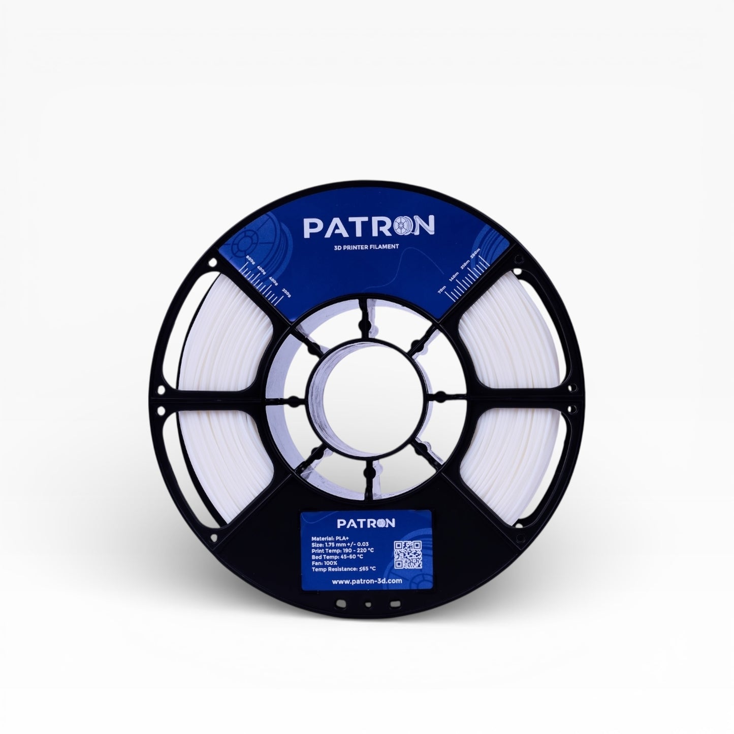 Patron PLA+ 3D Printer Filament — White