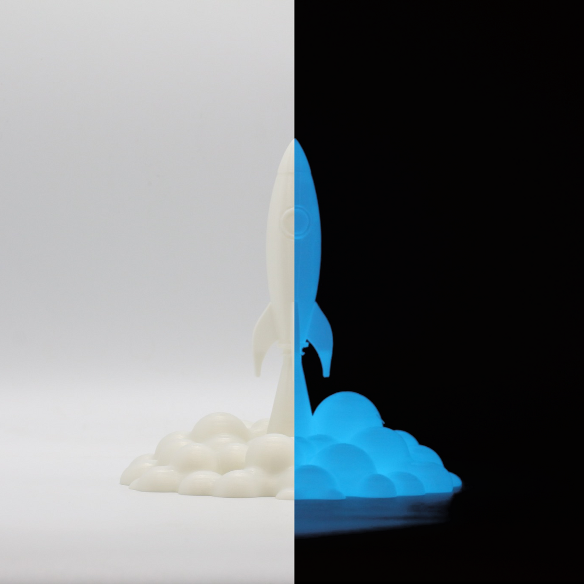 Blue Luminous PLA (Glow in the Dark) by Patron ( Filament )