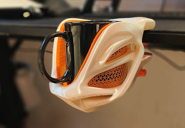 Desk Mug Holder (Adjustable - Max 40mm) by SolidForms ( )