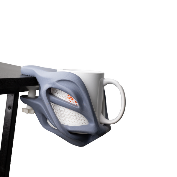 Desk Mug Holder (Adjustable - Max 40mm) by SolidForms ( )