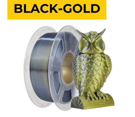 Black-Gold Dual Color Silk PLA+