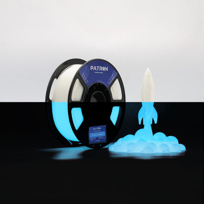 Blue Luminous PLA (Glow in the Dark) by Patron ( Filament )