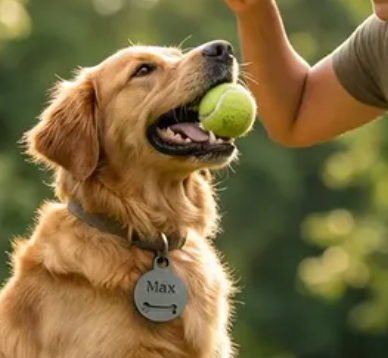 Custom Dog Tag - Personalized Pet ID Tag with Name by SolidForms ( Tag )