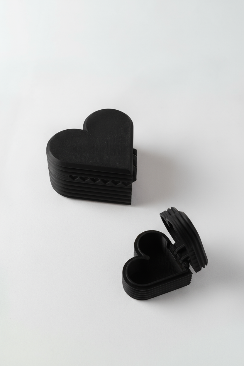 Heart Box - with Hinge