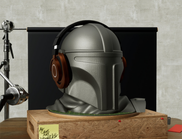 Headphone Stand - The Mandolorean by SolidForms ( )