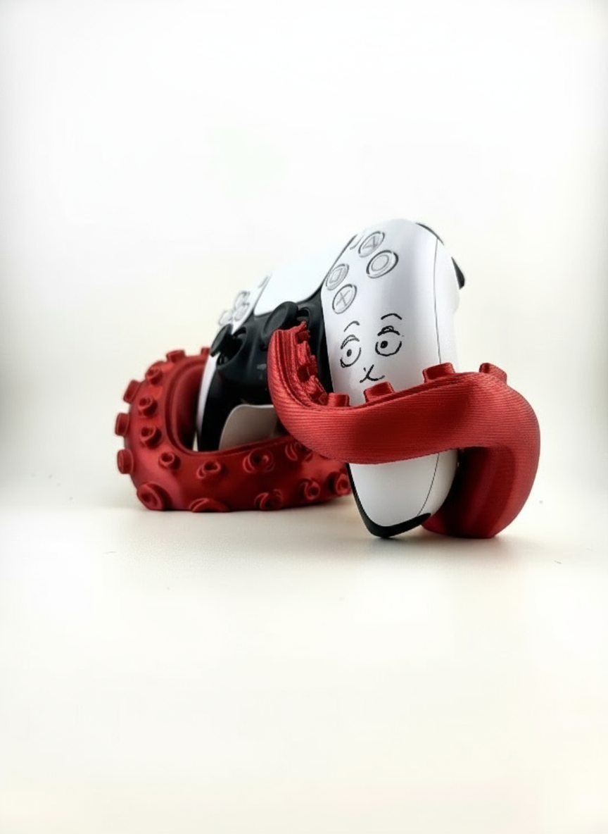 Tentacle PS5 Controller Stand Red by SolidForms ( )