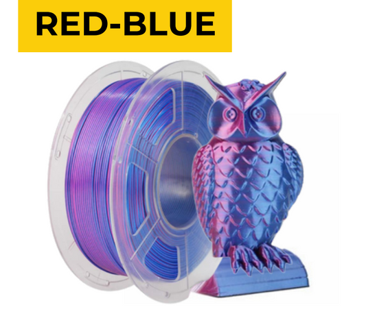 Red-Blue Dual Color Silk PLA+