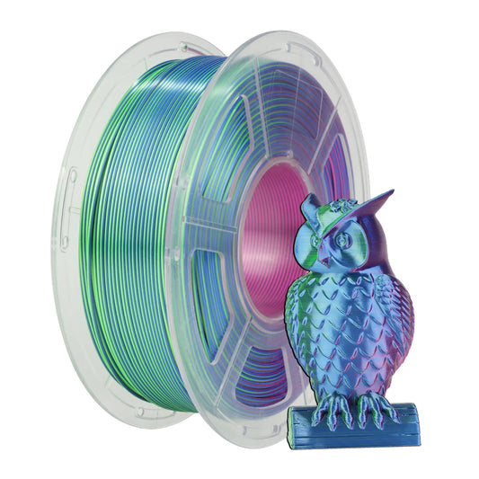 Blue-Green-Purple Tri Color Silk PLA+