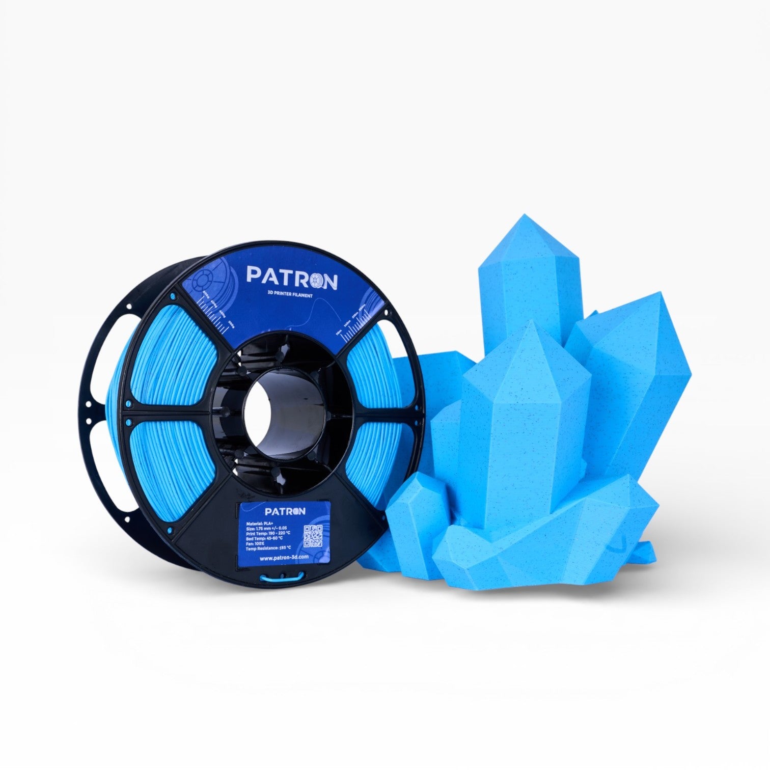 Patron Marble PLA 3D Printer Filament — Baby Blue