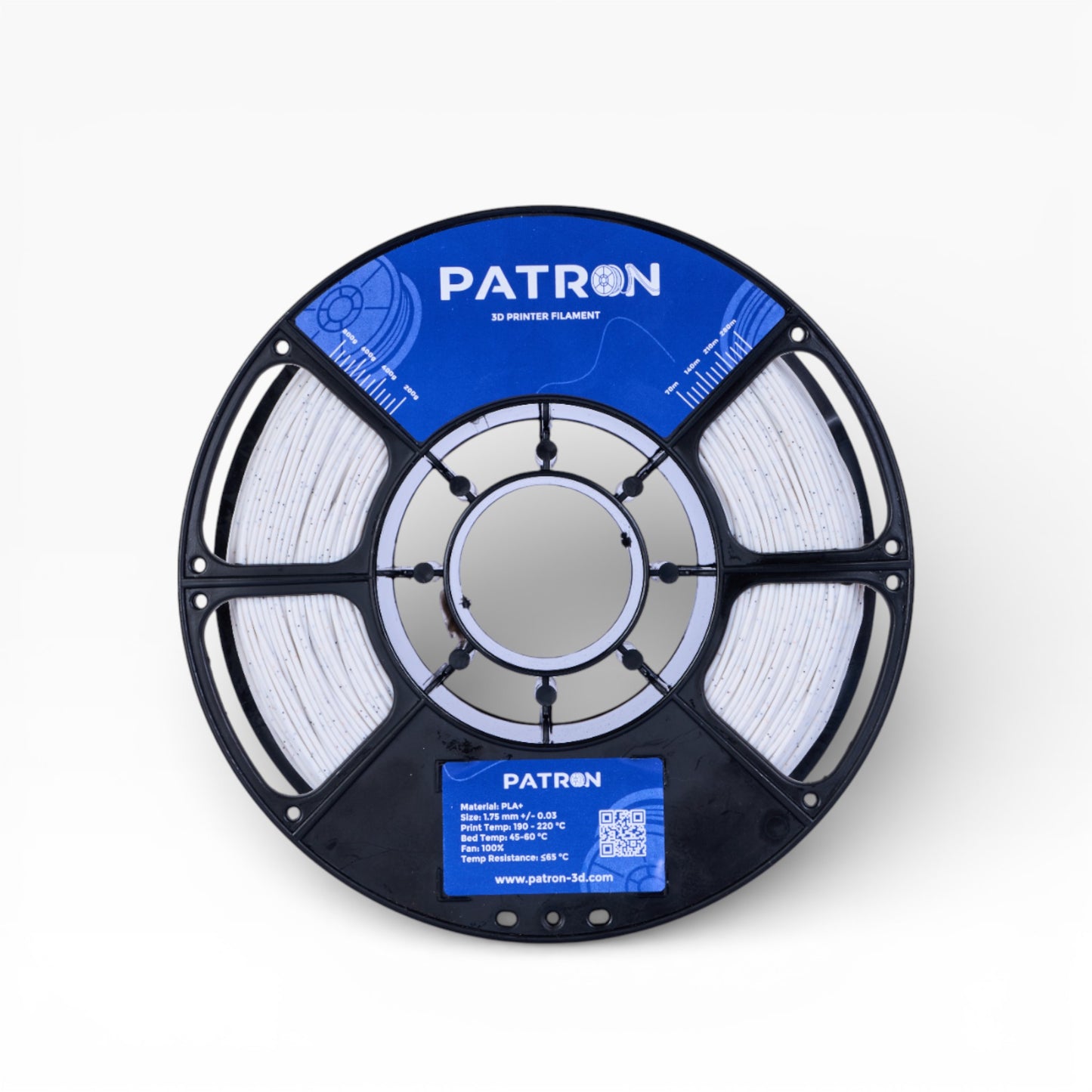 Patron Marble PLA 3D Printer Filament — White