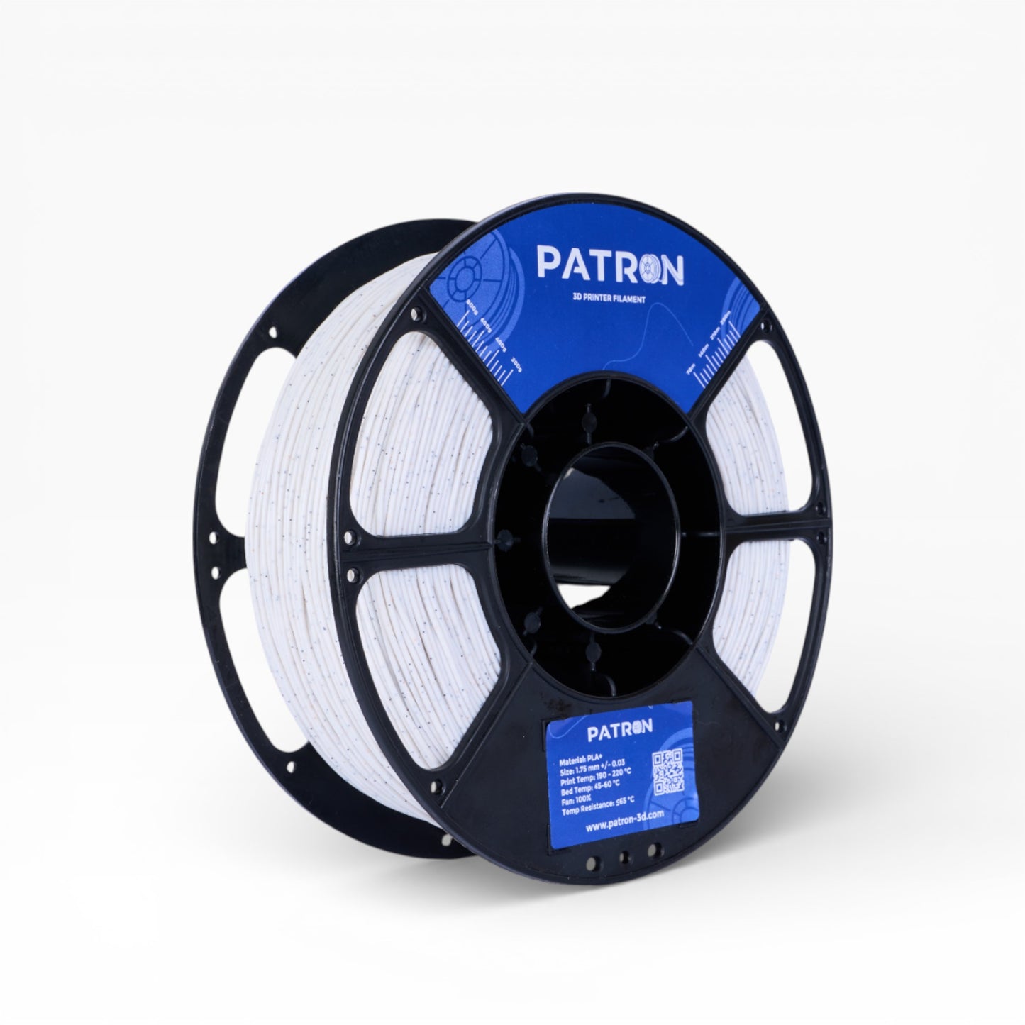 Patron Marble PLA 3D Printer Filament — White
