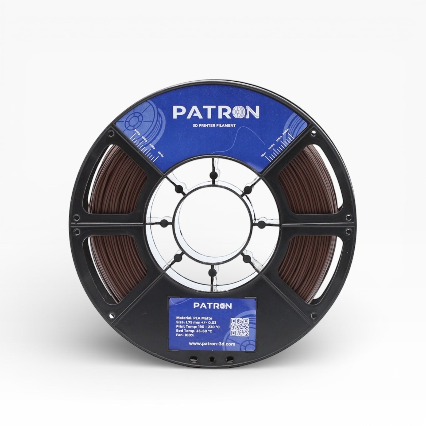 Patron Matte PLA 3D Printer Filament — Chocolate Brown
