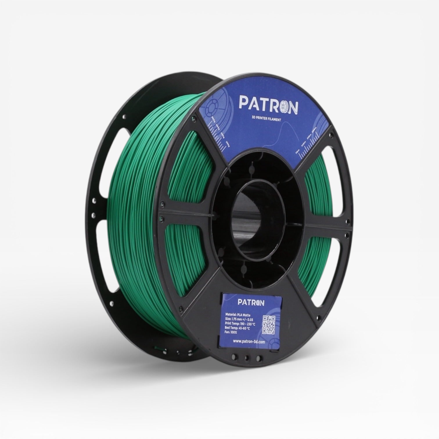 Patron Matte PLA 3D Printer Filament — Emerald Green