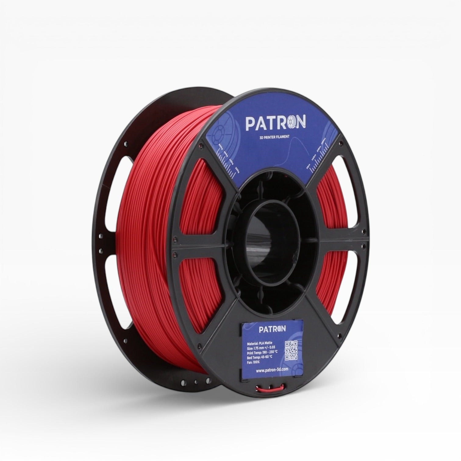 Patron Matte PLA 3D Printer Filament — Fire Red