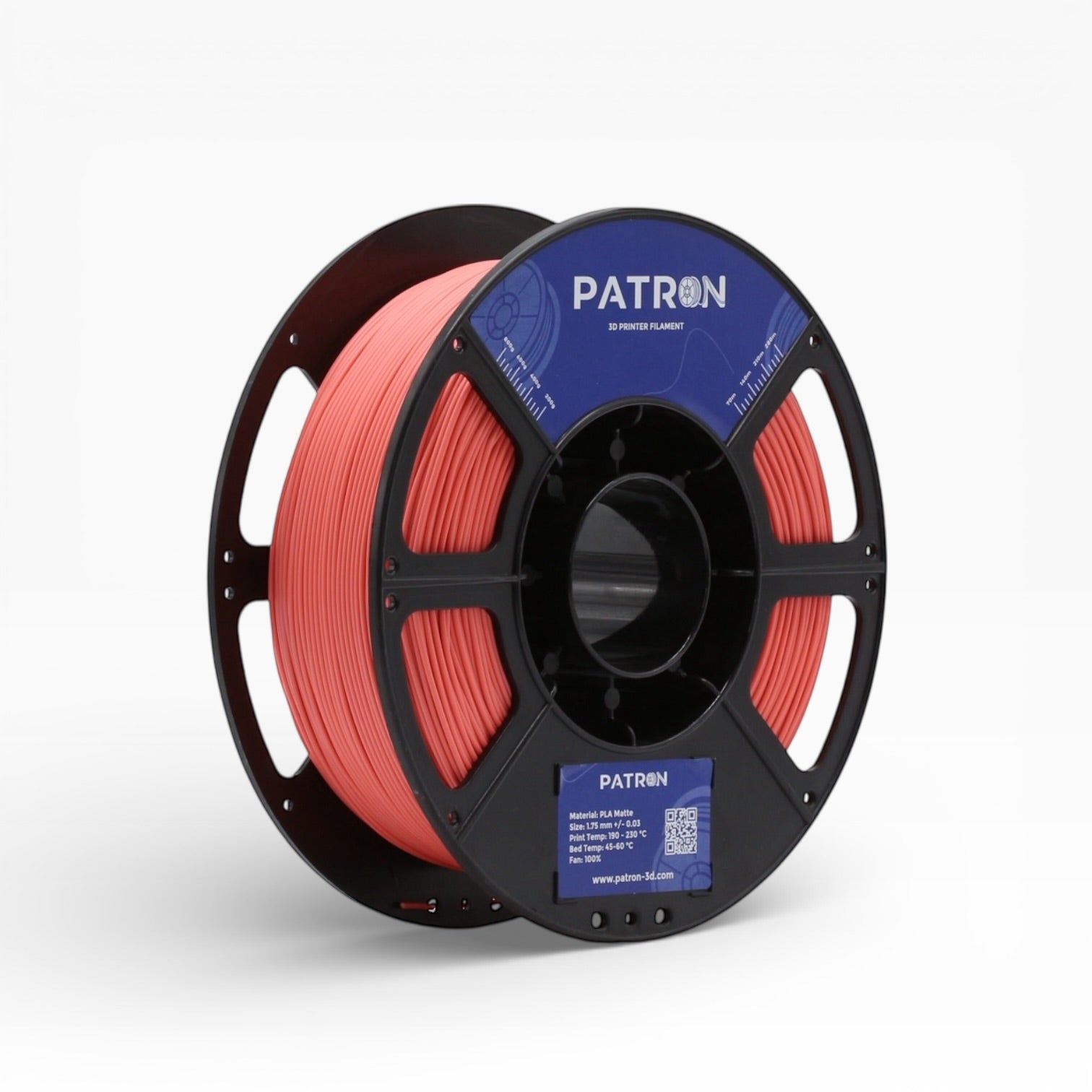 Patron Matte PLA 3D Printer Filament — Flamingo Red