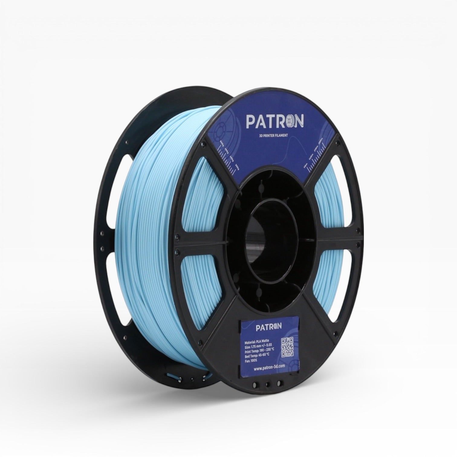 Patron Matte PLA 3D Printer Filament — Light Blue