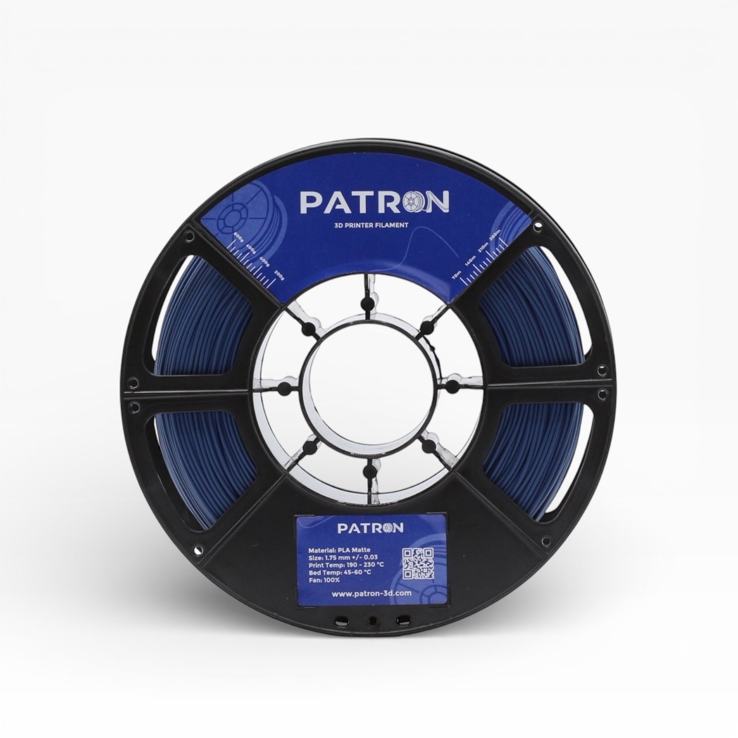 Patron Matte PLA 3D Printer Filament — Navy Blue