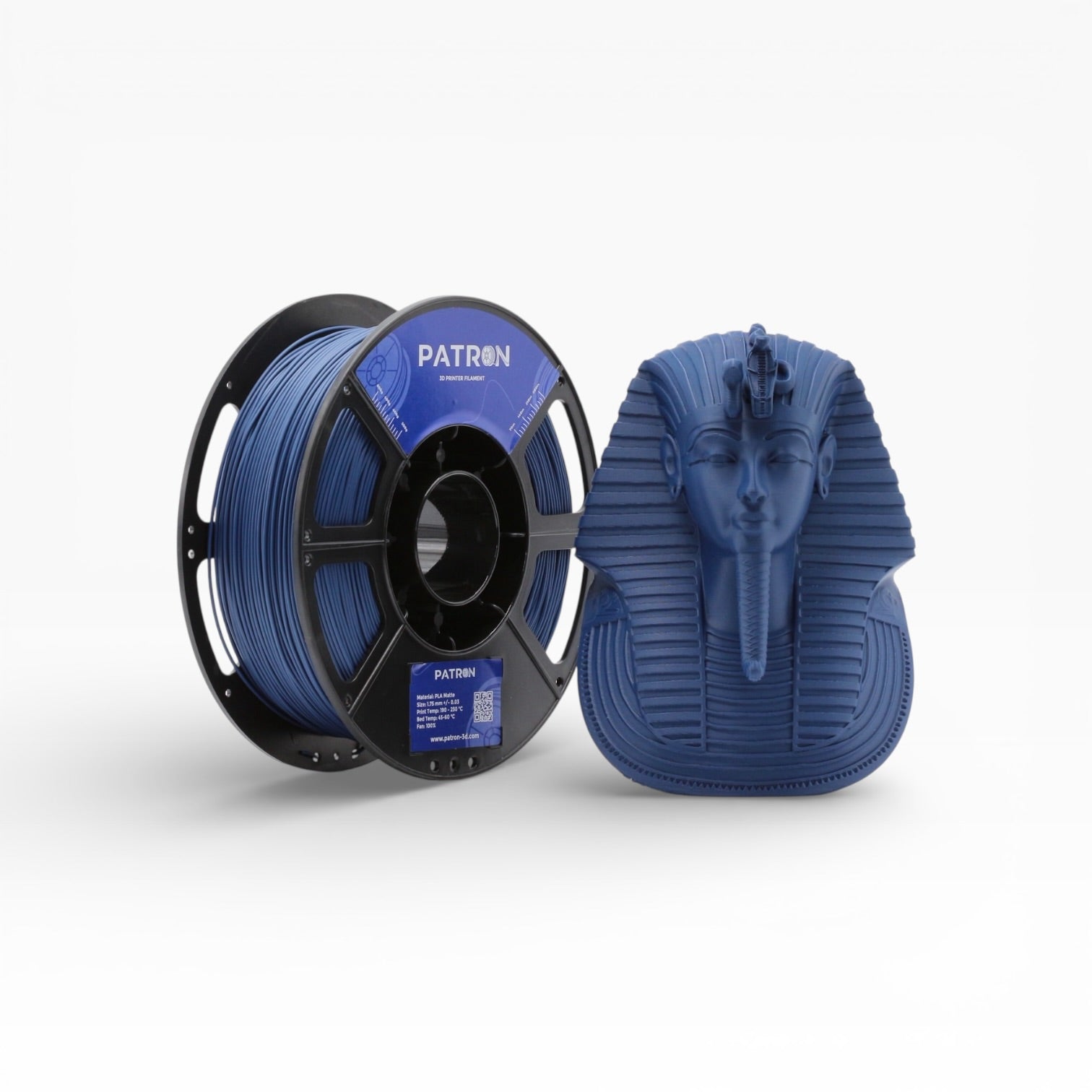 Patron Matte PLA 3D Printer Filament — Navy Blue