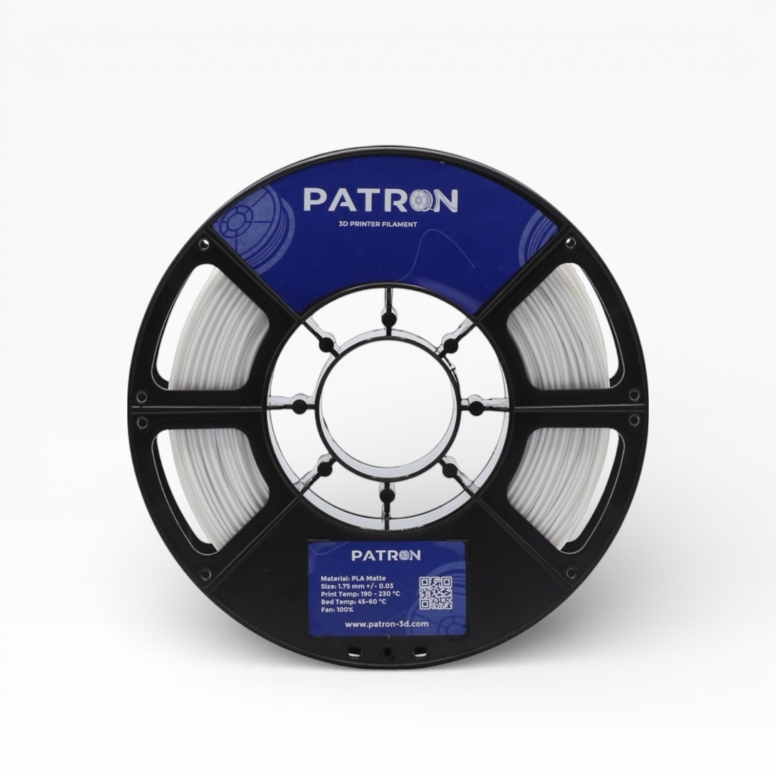 Patron Matte PLA 3D Printer Filament — Off White