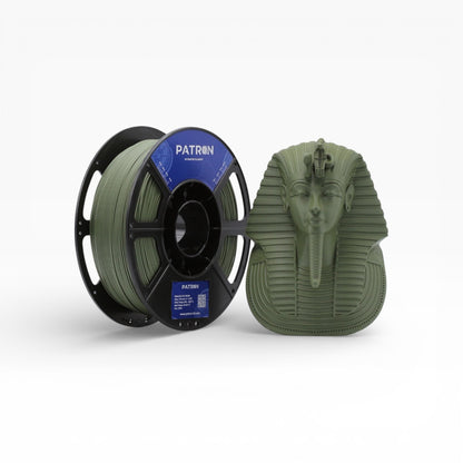Patron Matte PLA 3D Printer Filament — Olive Green