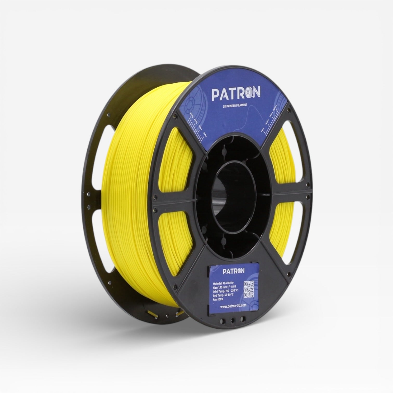 Patron Matte PLA 3D Printer Filament — Yellow