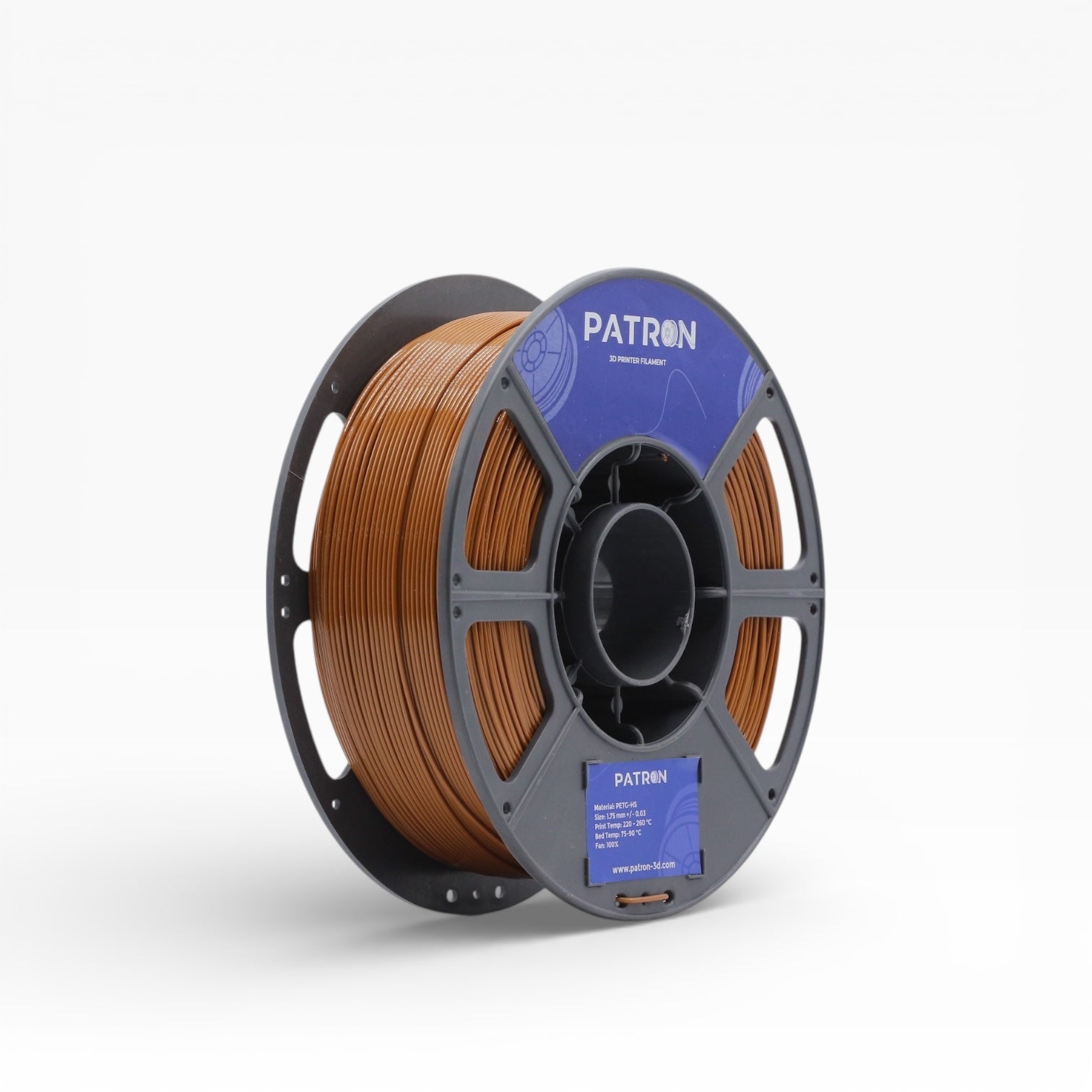 Patron PETG HS 3D Printer Filament — Brown