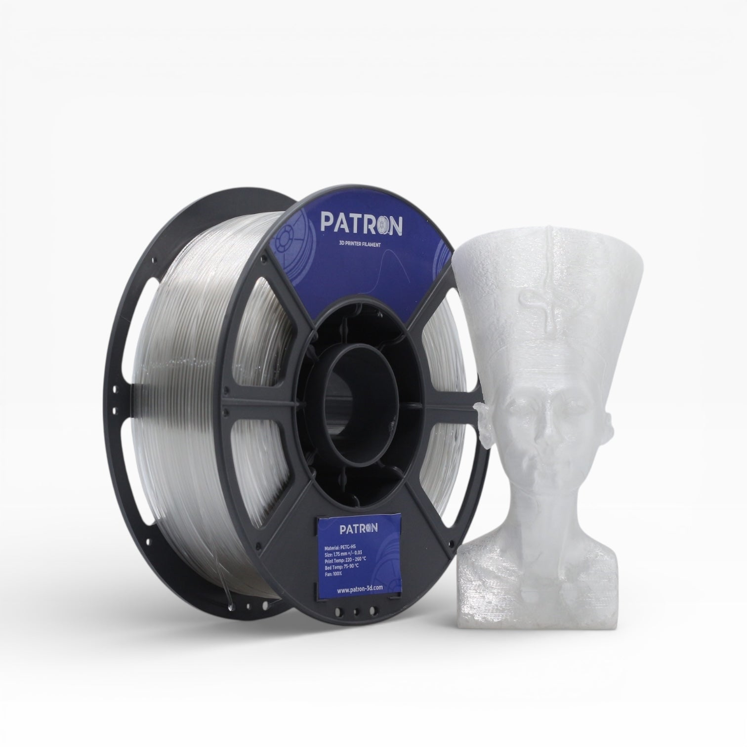 Patron PETG HS 3D Printer Filament — Clear
