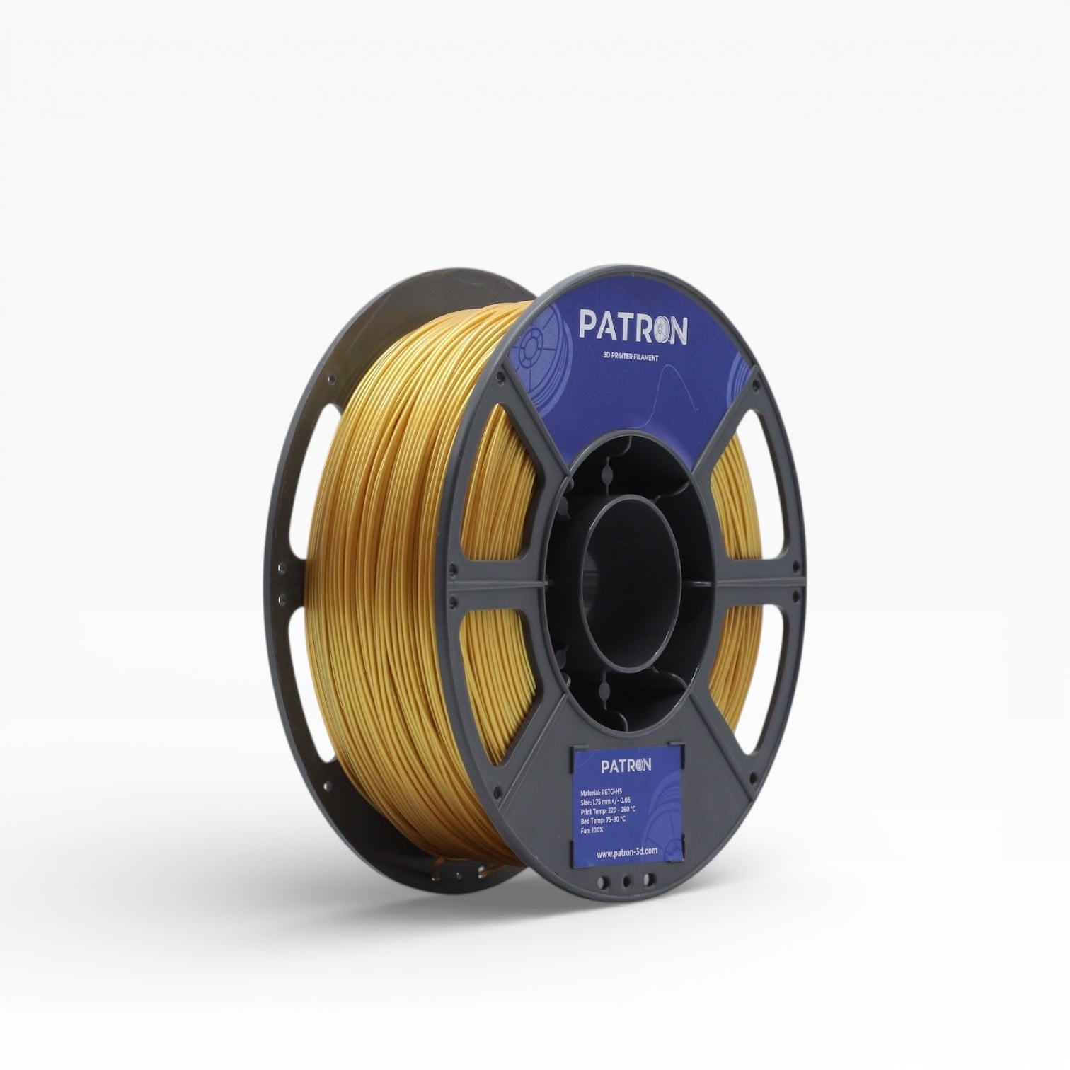 Patron PETG HS 3D Printer Filament — Gold
