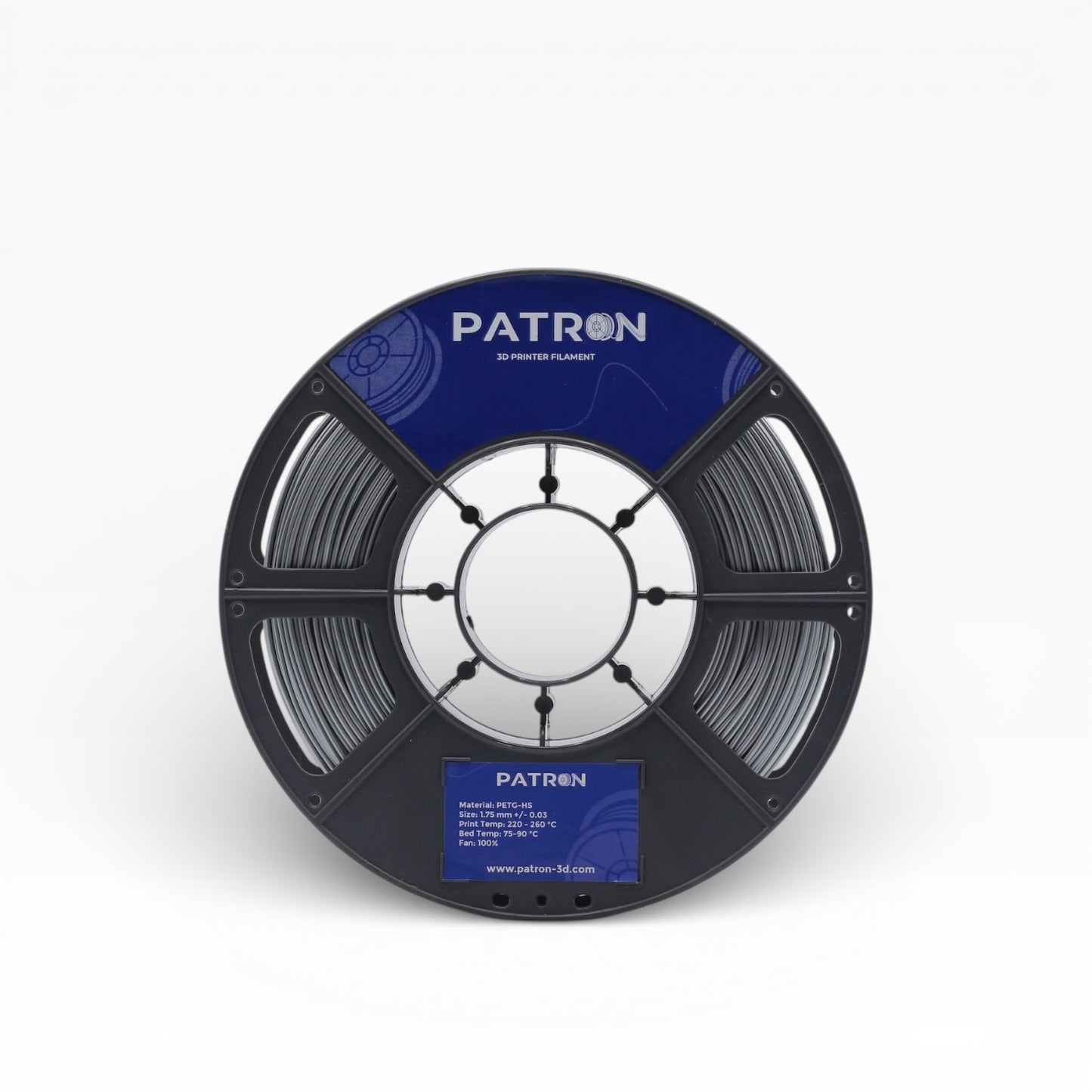 Patron PETG HS 3D Printer Filament — Silver