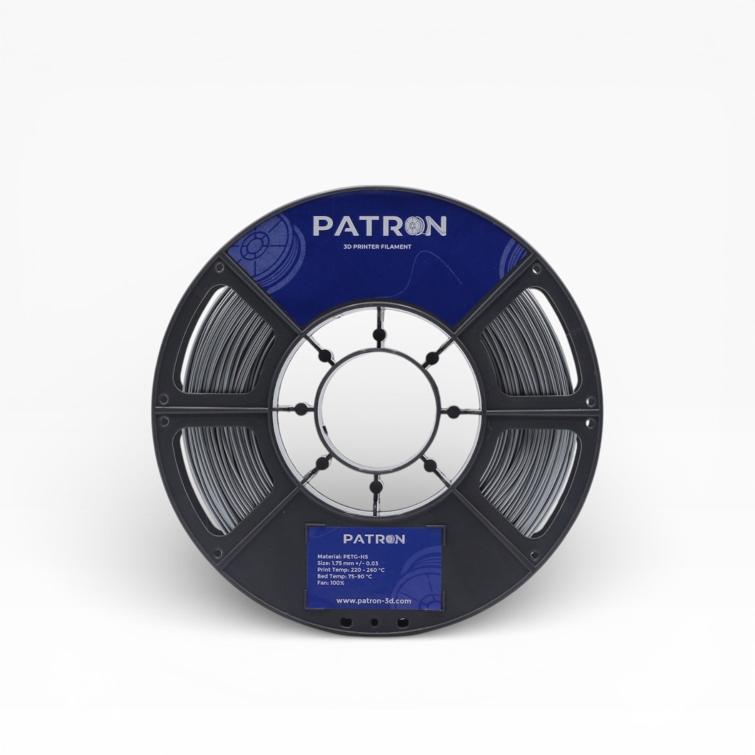 Patron PETG HS 3D Printer Filament — Silver