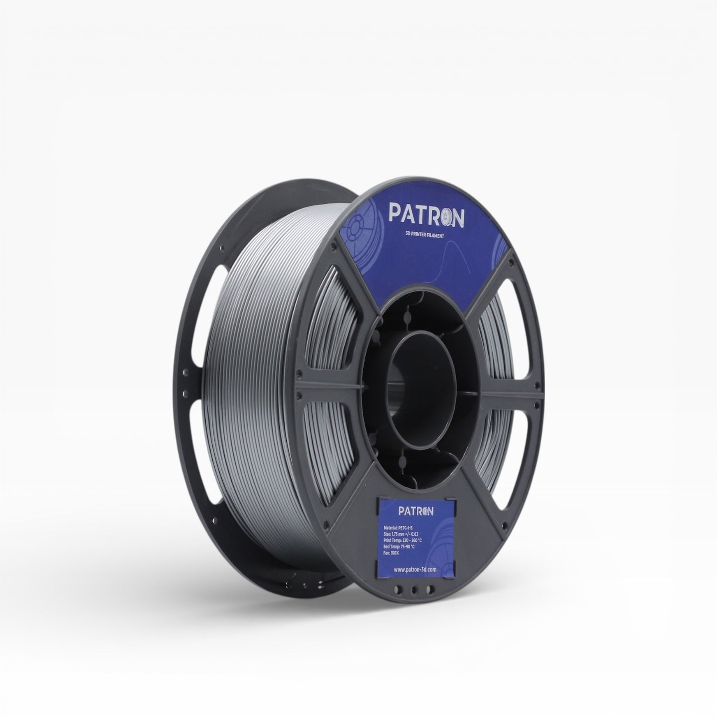 Patron PETG HS 3D Printer Filament — Silver