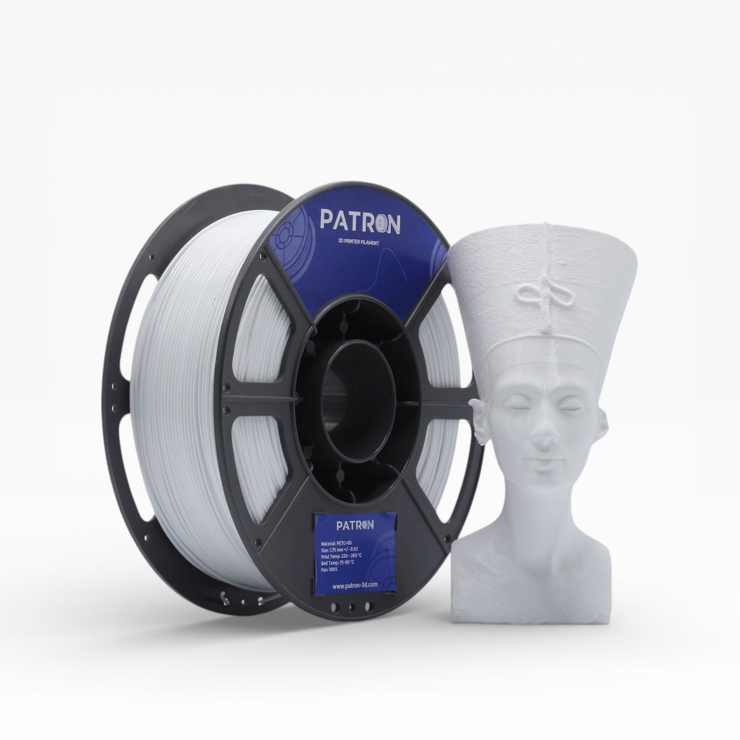 Patron PETG HS 3D Printer Filament — White