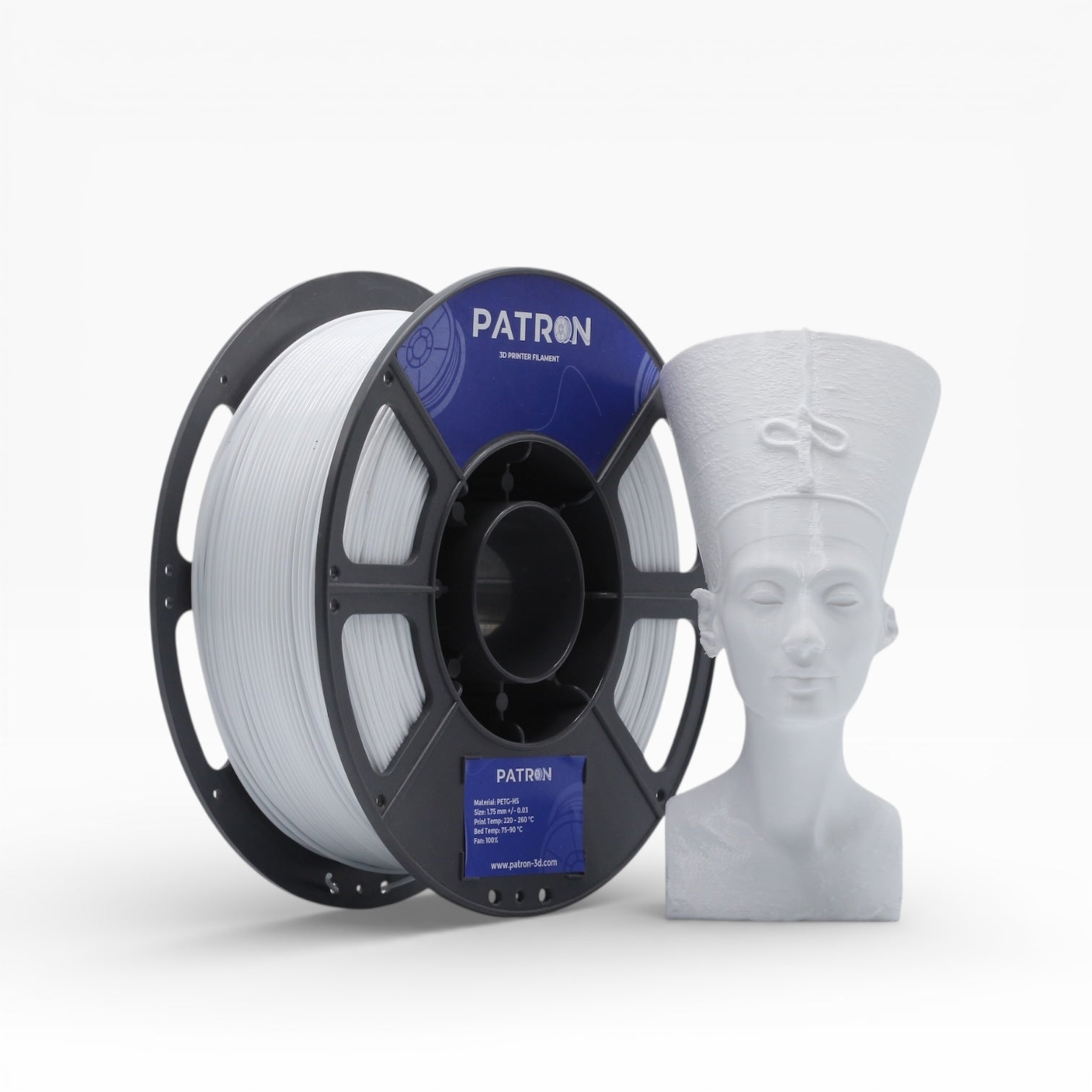Patron PETG HS 3D Printer Filament — White