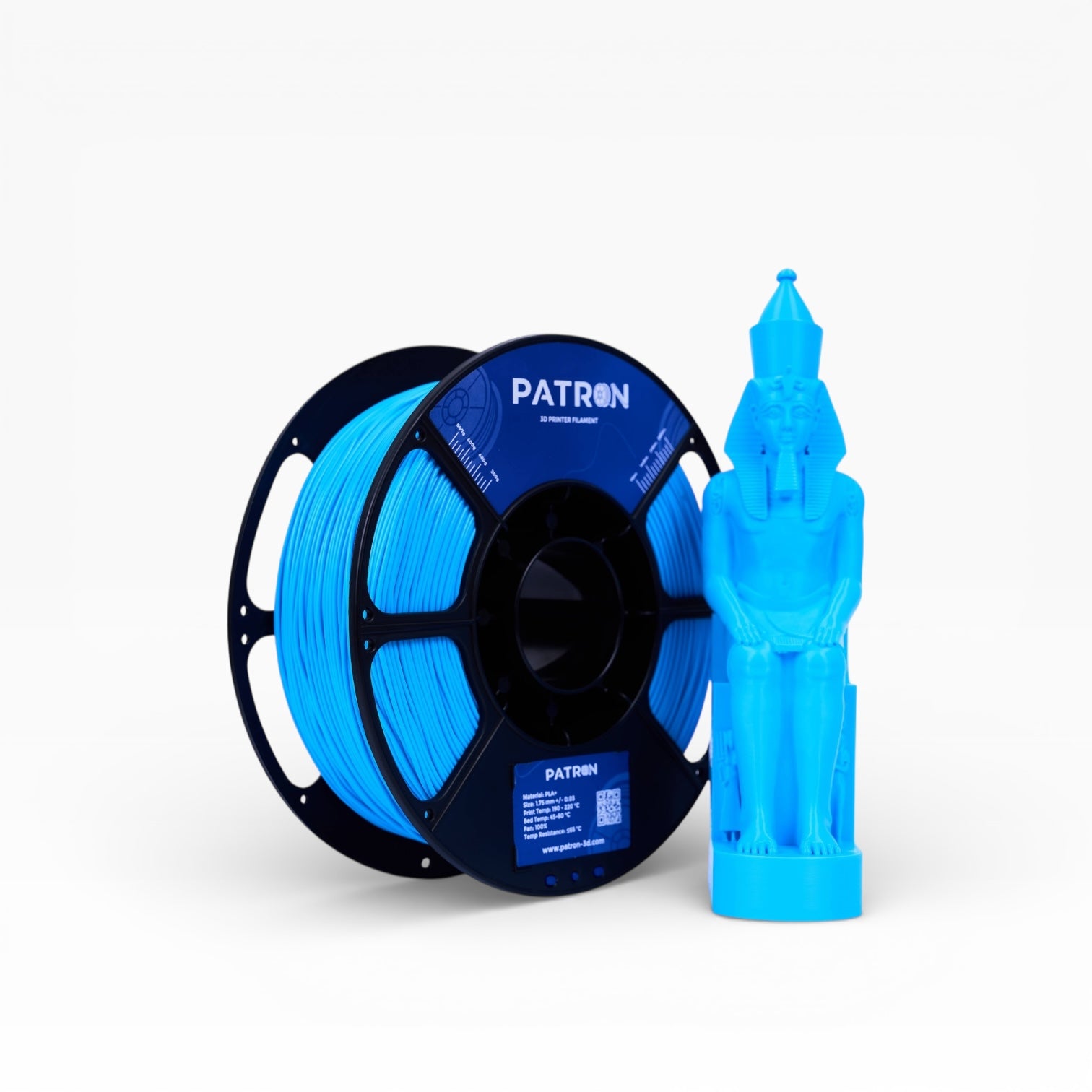Patron PLA+ 3D Printer Filament — Baby Blue