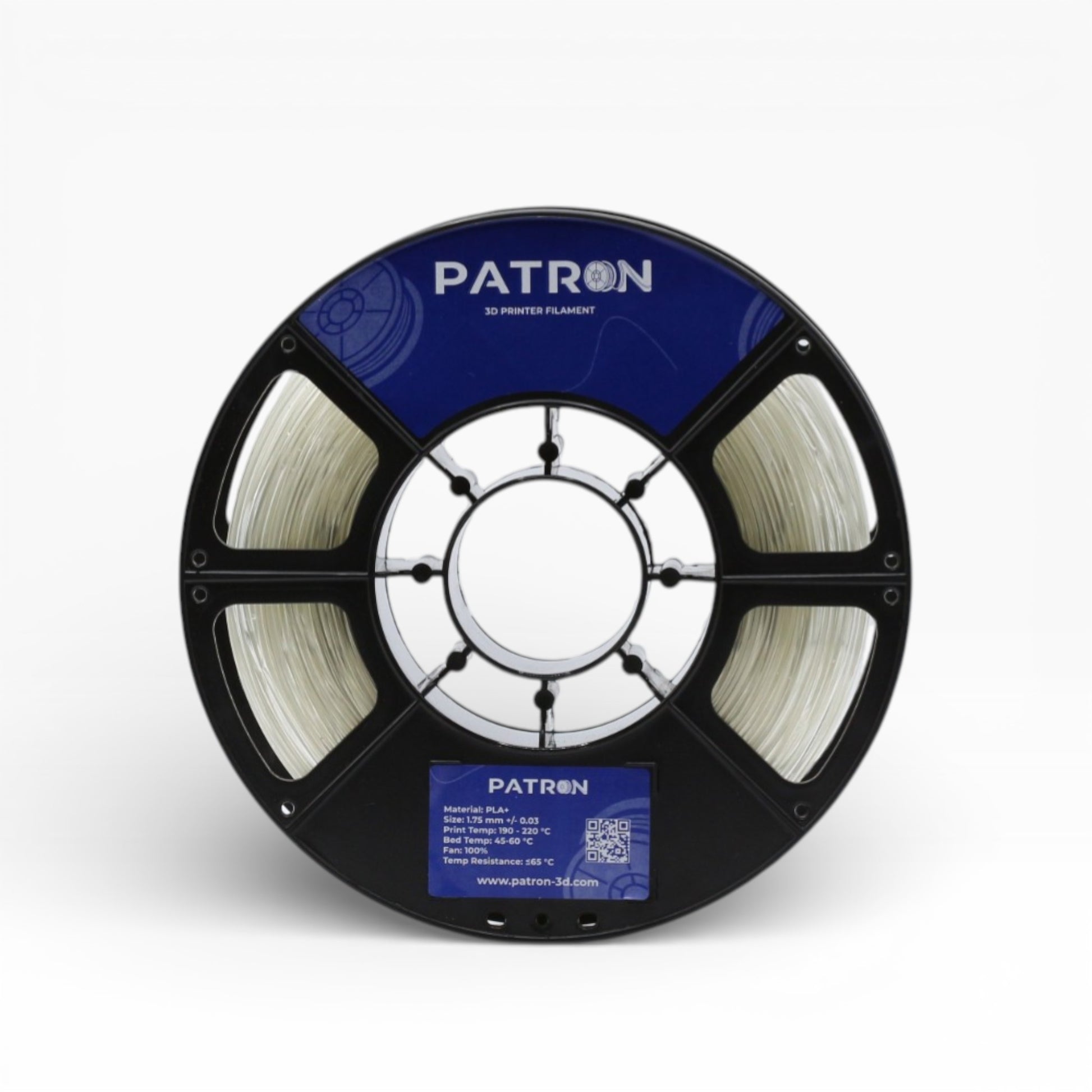 Patron PLA+ 3D Printer Filament — Clear