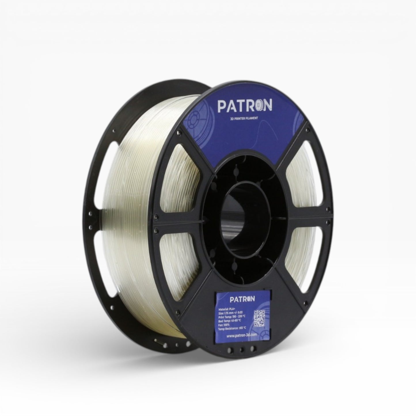 Patron PLA+ 3D Printer Filament — Clear