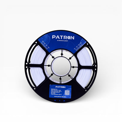 Patron PLA+ 3D Printer Filament — Cold White