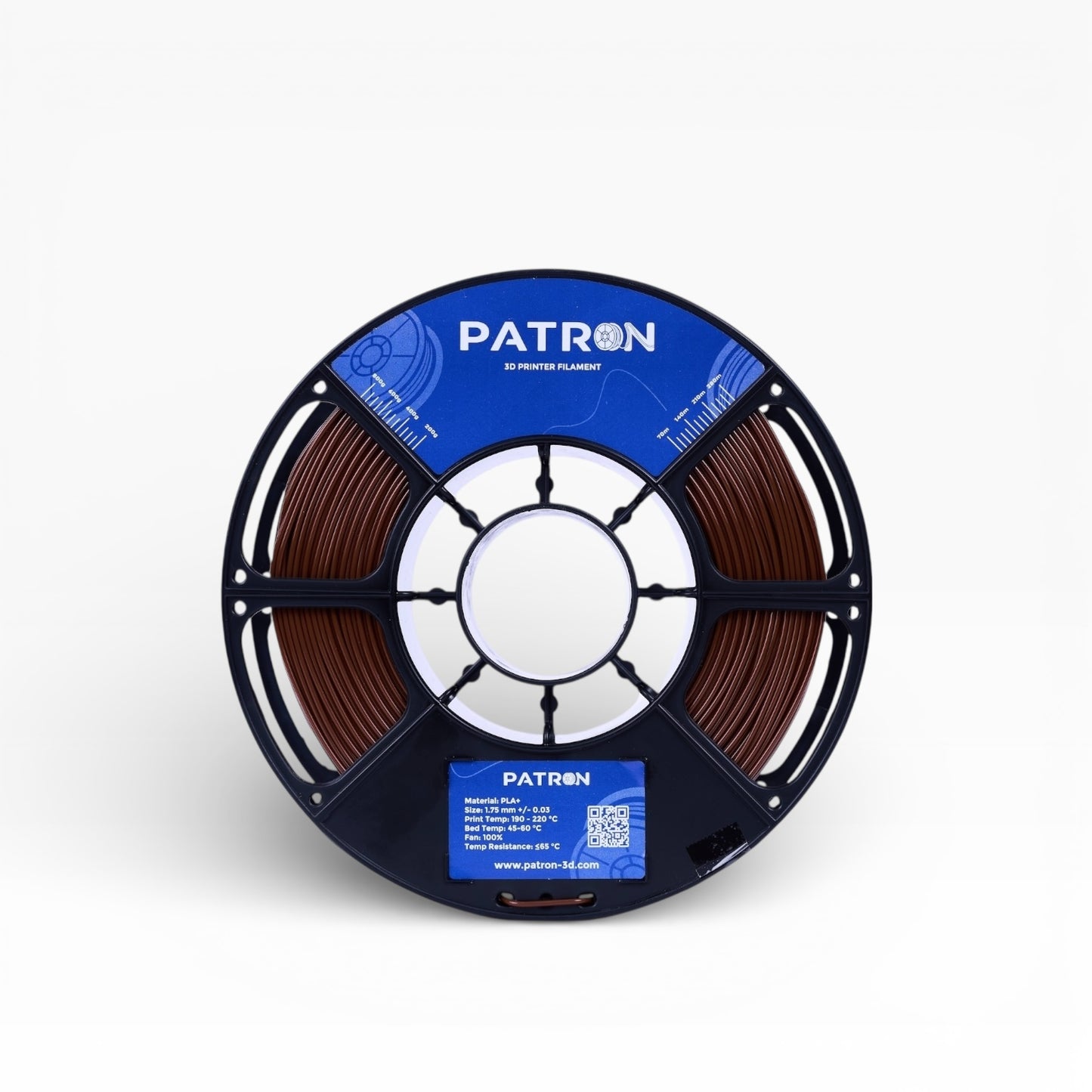 Patron PLA+ 3D Printer Filament — Dark Brown