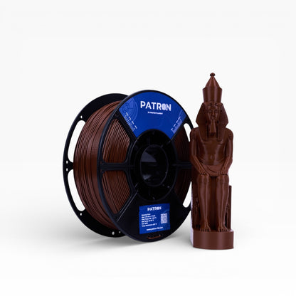Patron PLA+ 3D Printer Filament — Dark Brown