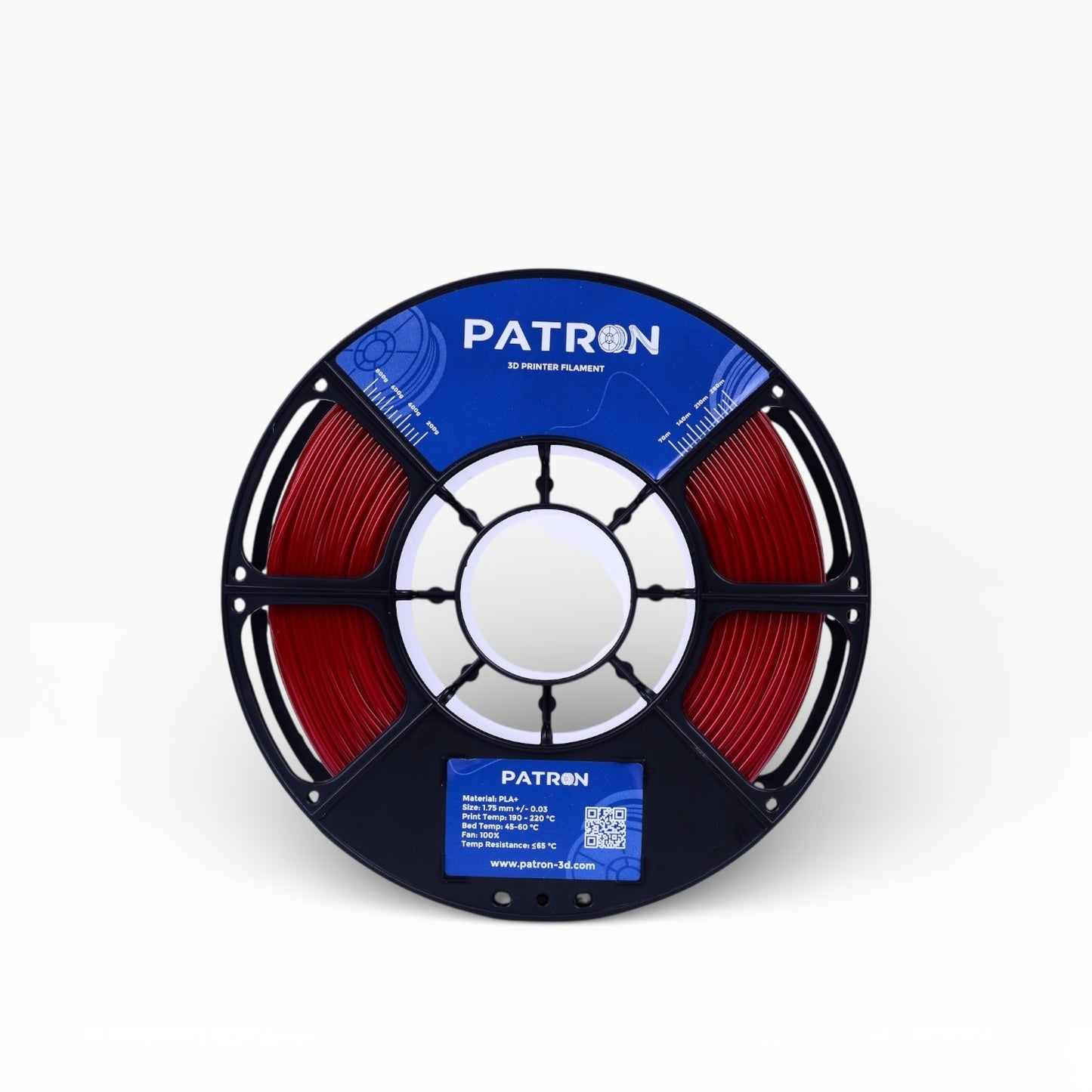 Patron PLA+ 3D Printer Filament — Fire Engine Red