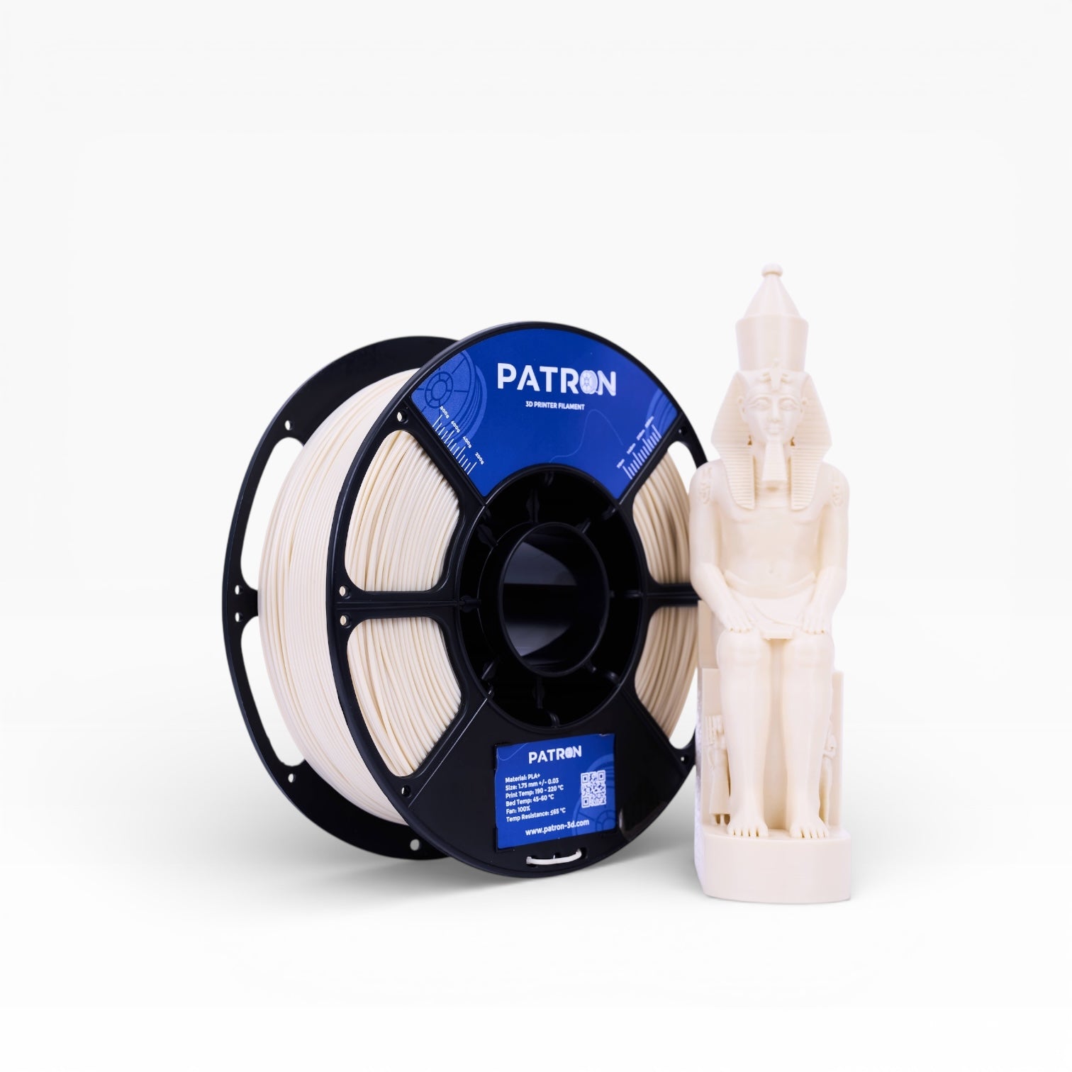 Patron PLA+ 3D Printer Filament — Light Khaki