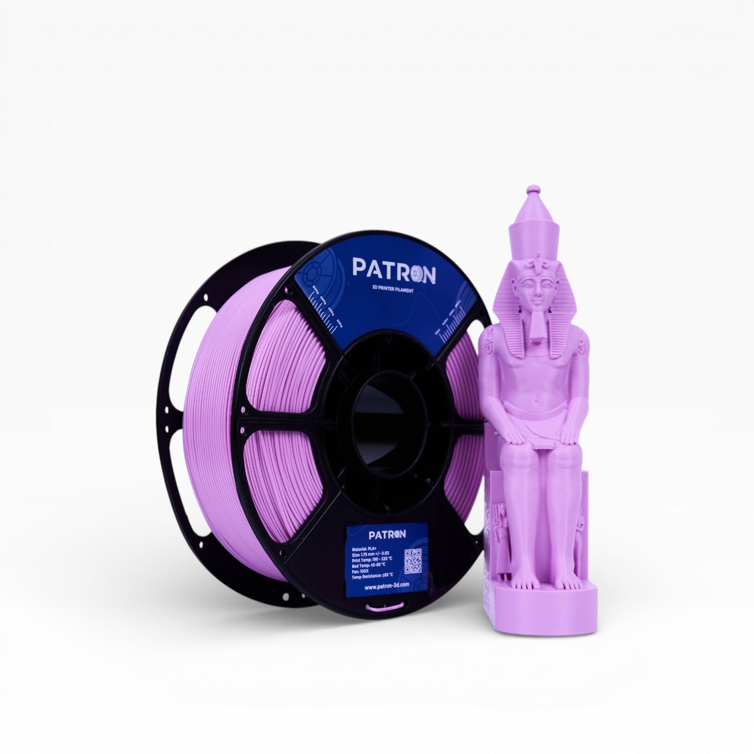 Patron PLA+ 3D Printer Filament — Lilac