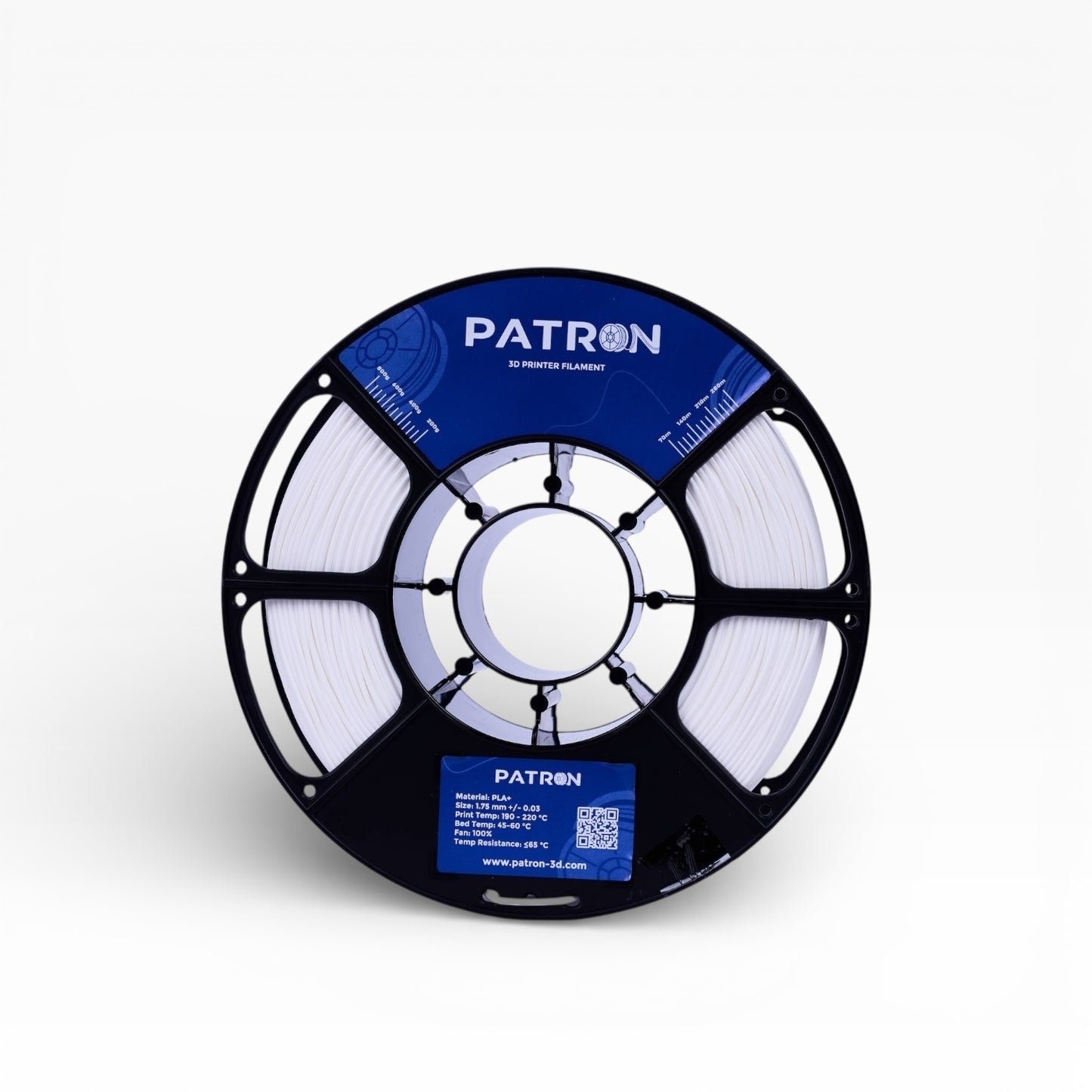 Patron PLA+ 3D Printer Filament — Milky White