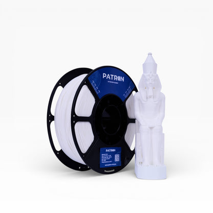 Patron PLA+ 3D Printer Filament — Milky White